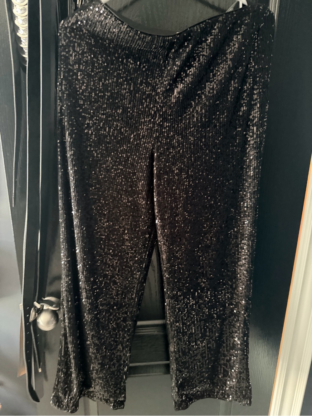 H&M Black Sequin Kids Pants - Sparkle Pull-On Bottoms